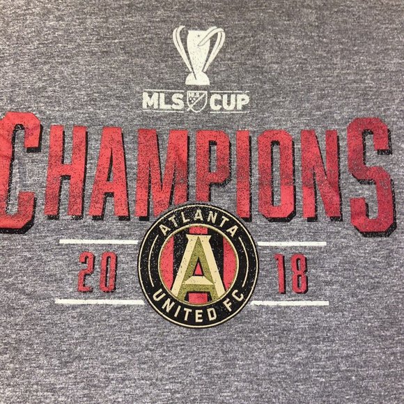 Atlanta United FC T-Shirt MLS Gray Size Small Soccer Cup Champions - Picture 7 of 10